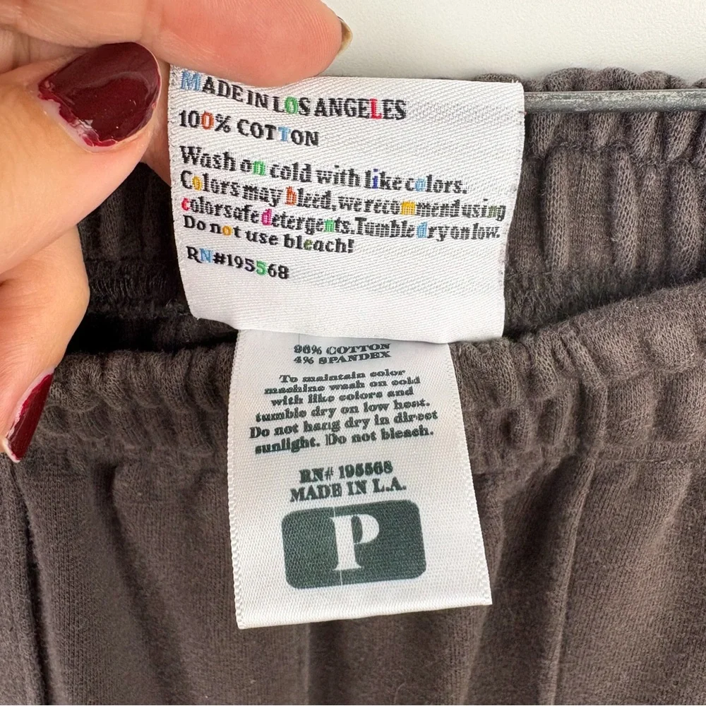 Big Bud Press Many Colors 100% Cotton Wide Leg Sweatpants Lounge Pant Brown P